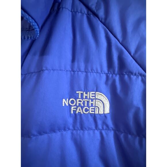 Women’s The North Face Slim Puffer Full Zip Jacket Royal Blue size M Gorpcore - Picture 4 of 5